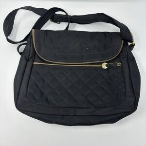 Travelon Anti-Theft Black Quilted Crossbody Bag Shoulder Bag Purse
